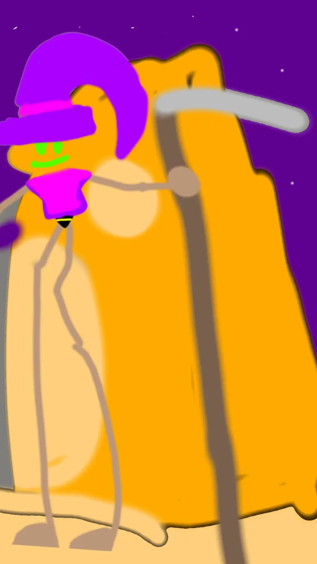 ai character: bluja calabaza  background