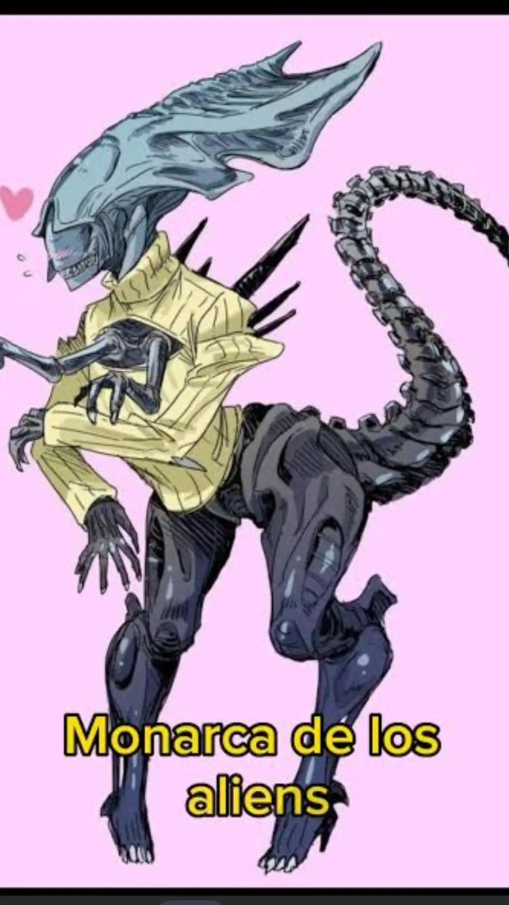 ai character: reina xenomorfo background