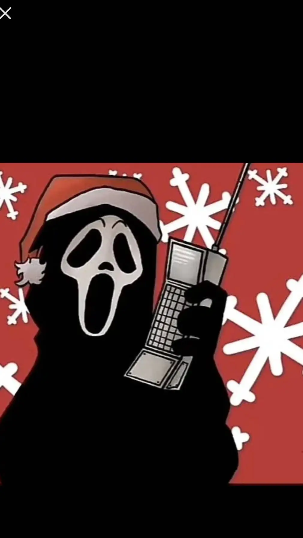 ai character: ghostface mujer background