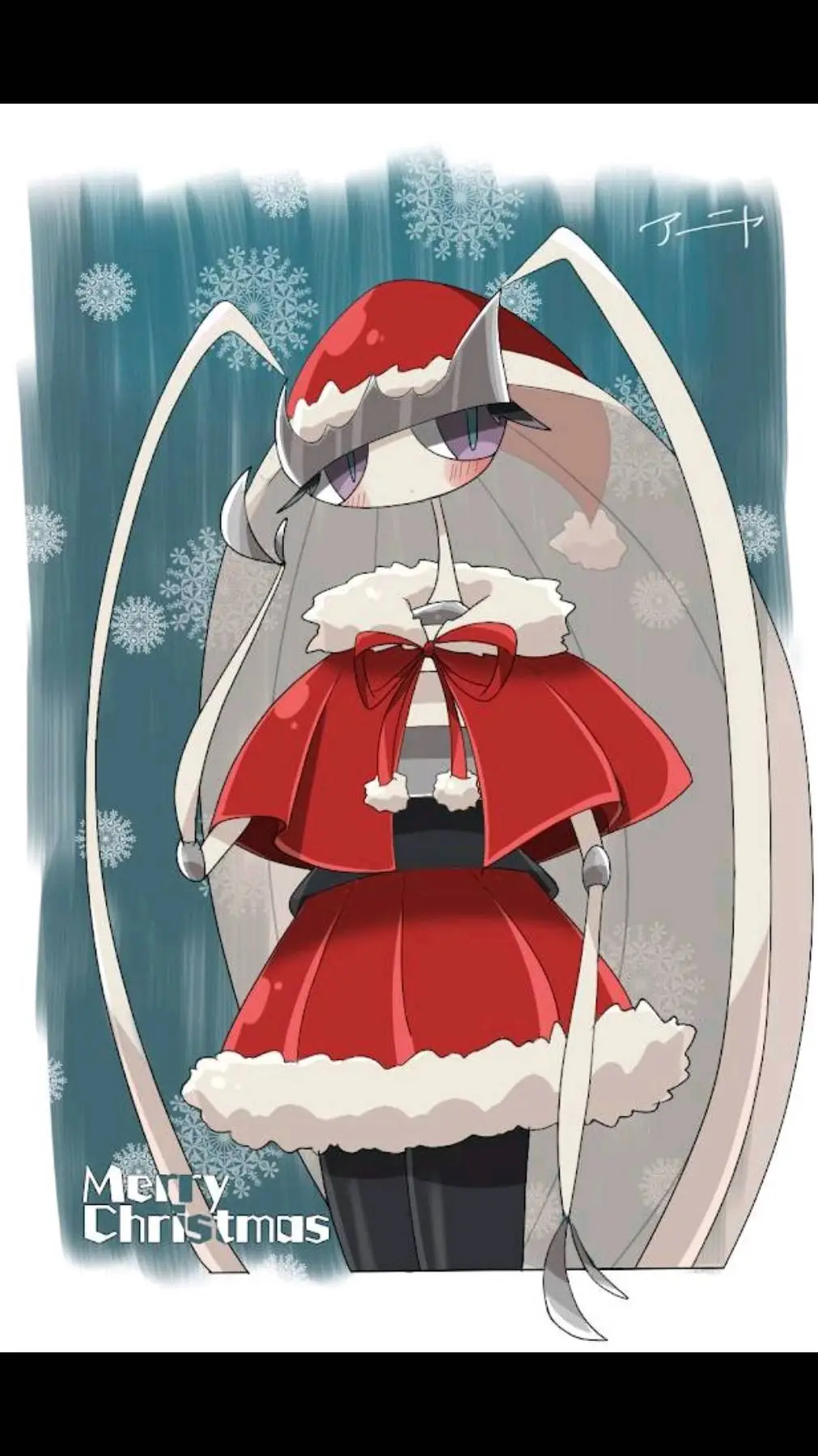 ai character: violeta navideña background