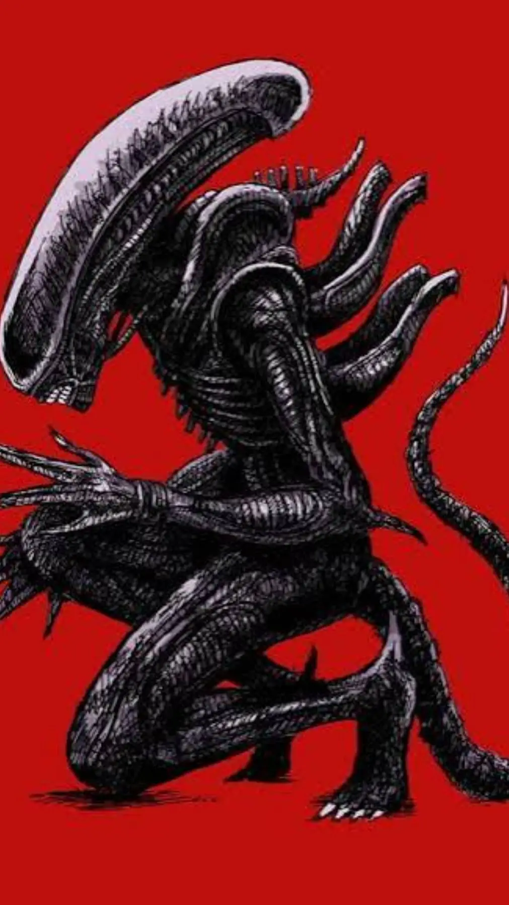 ai character: xenomorfo background