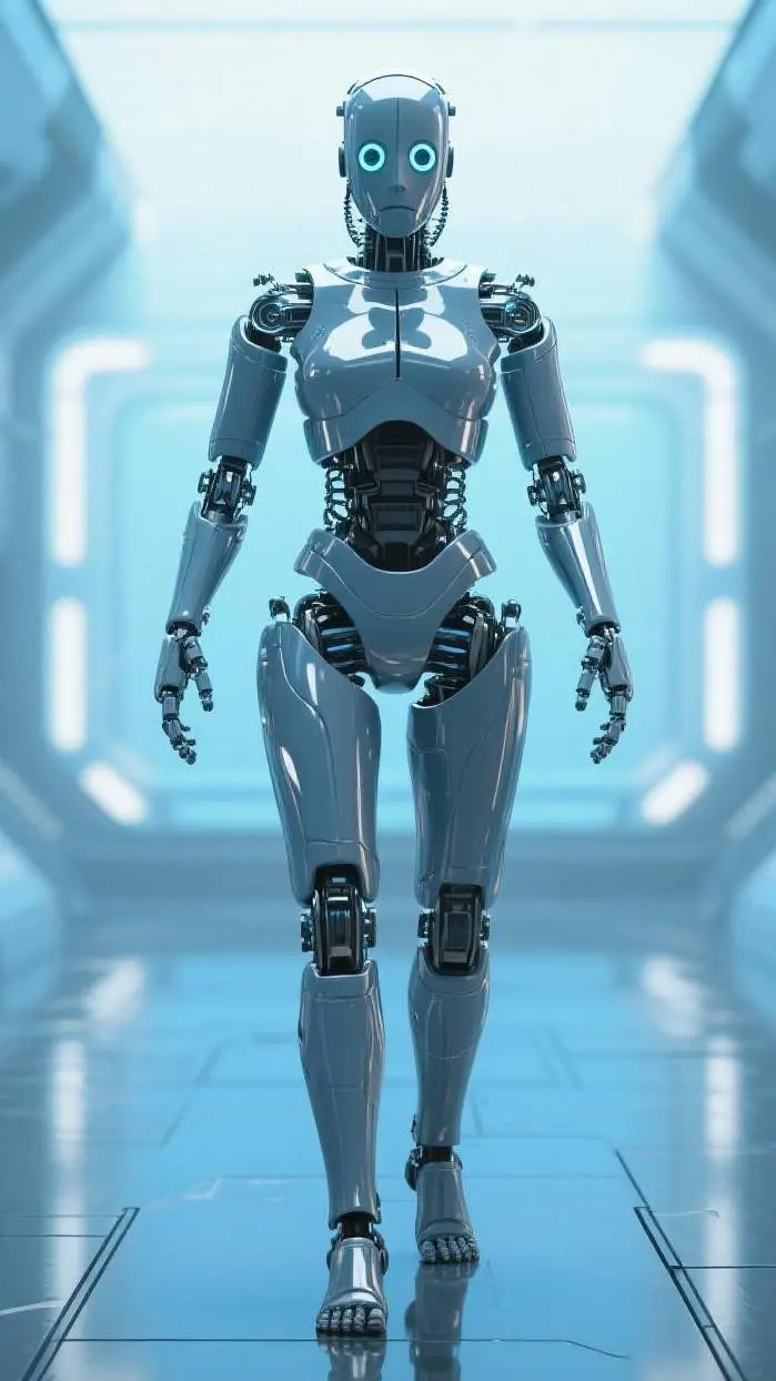 ai character: robot asistente background