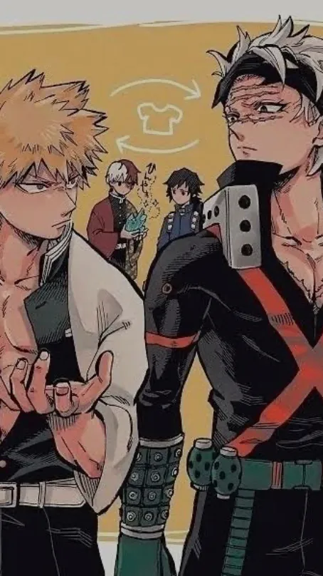 ai character: Kny x Mha background