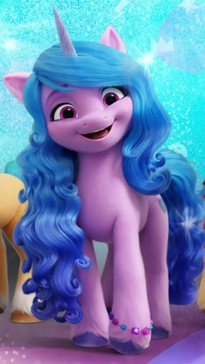 ai character: izzy moonbow  background