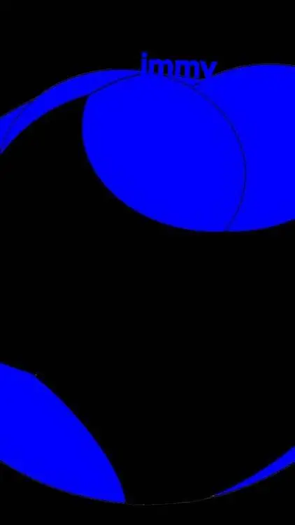 ai character: blue berry immy  background