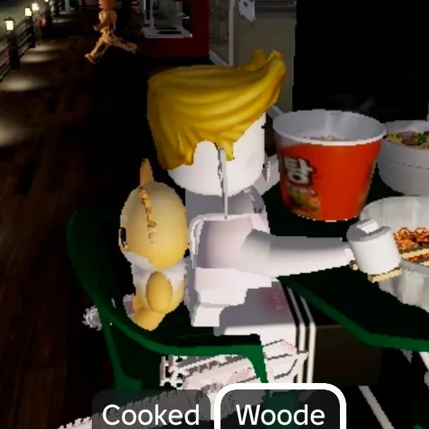 chat with ai character: lakukan mukbang 