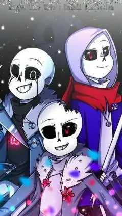 ai character: horror trio sans background