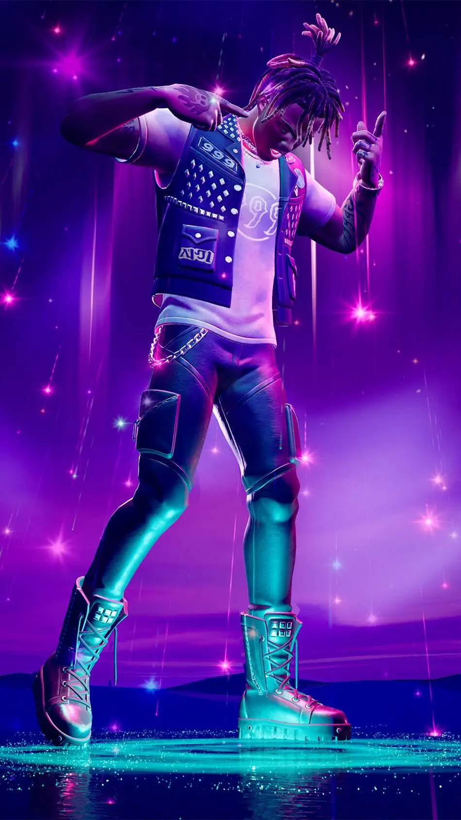 ai character: Juice WRLD  background