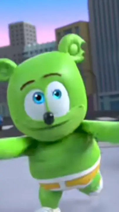 ai character: 💚Gummibär💚 background
