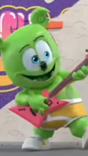 ai character: ✨💚Gummibär💚✨ background
