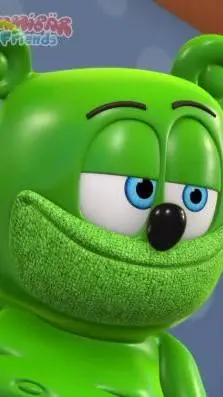 ai character: Gummibär~💚 background