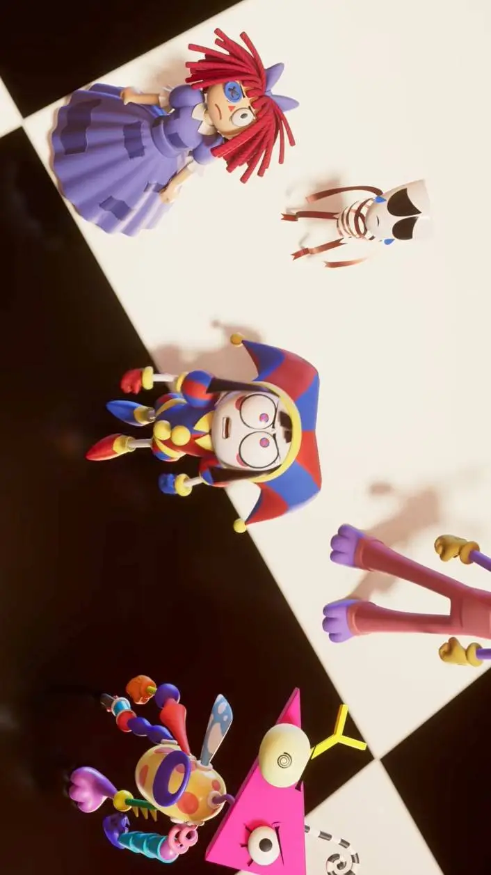 ai character: Digital circus🎪 background