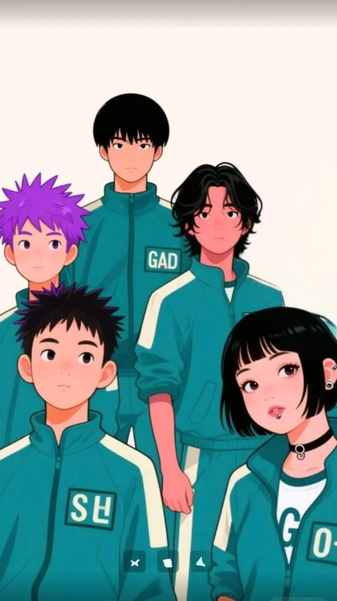 ai character: team thanos.  🤞🏻 background