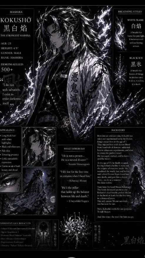 ai character: :Demon slayer: background