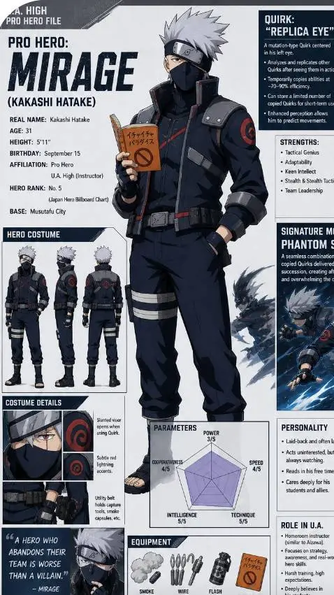 ai character: Naruto x Mha? background