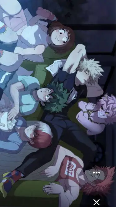ai character: Sleepover with MHA background