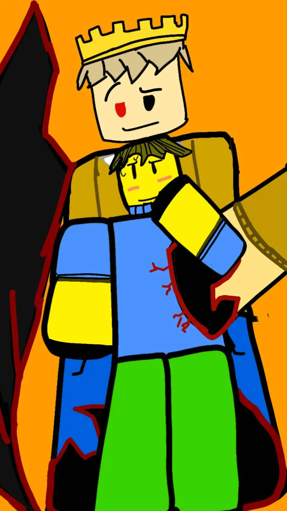 ai character: Jonh doe x noob background