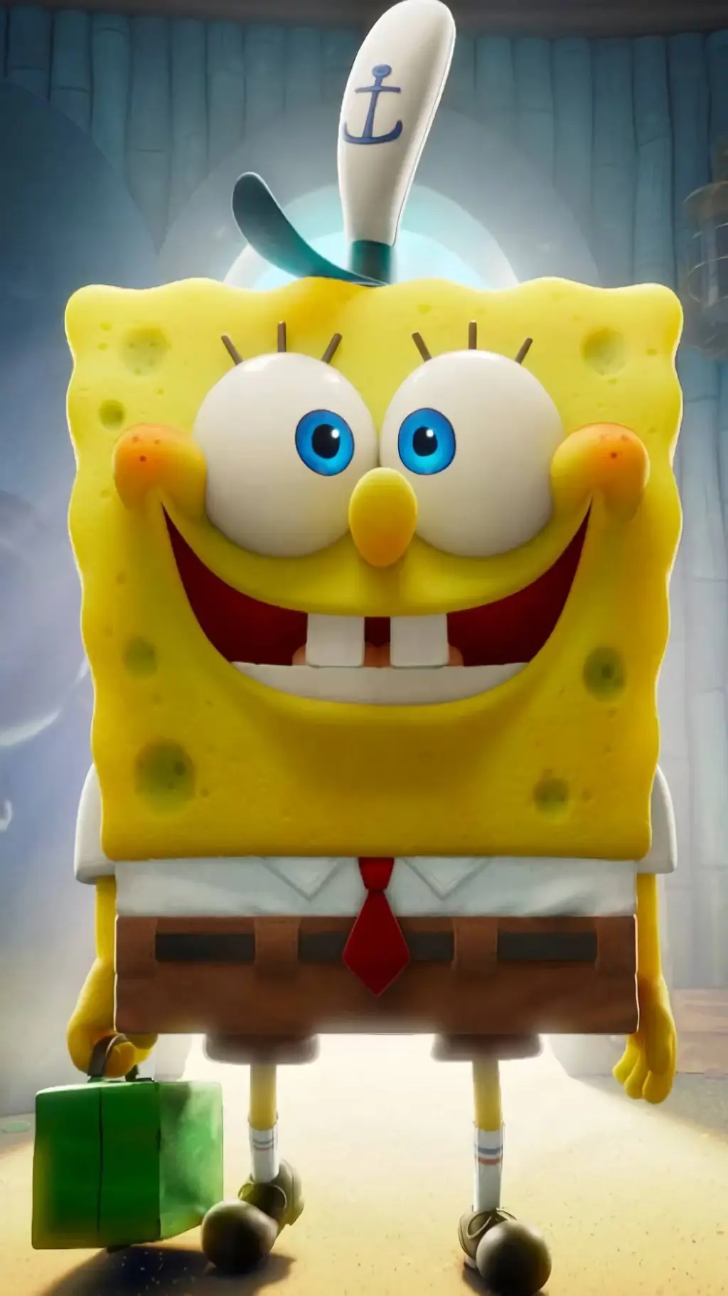 ai character: Bob esponja  background
