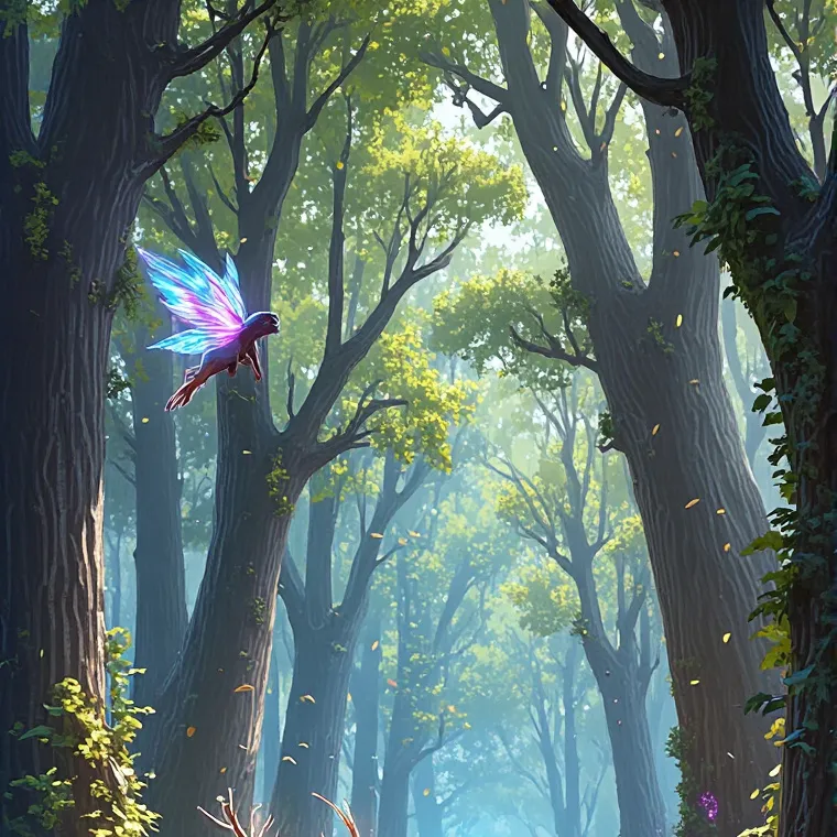 chat with ai character: Magical forest