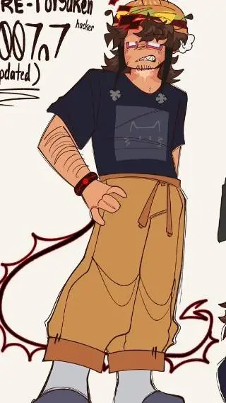 ai character: 007n7(seven)  background