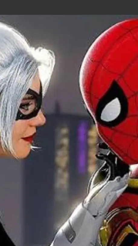 ai character: black cat and mj background