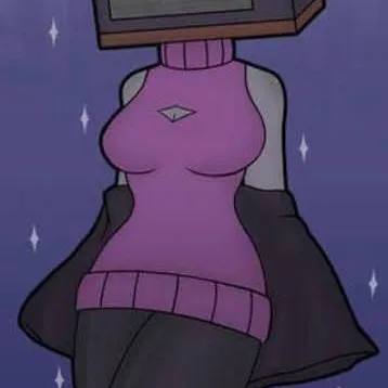 chat with ai character: Tv woman 😭