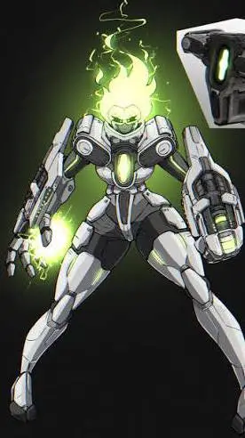 ai character: BFG-9000 background
