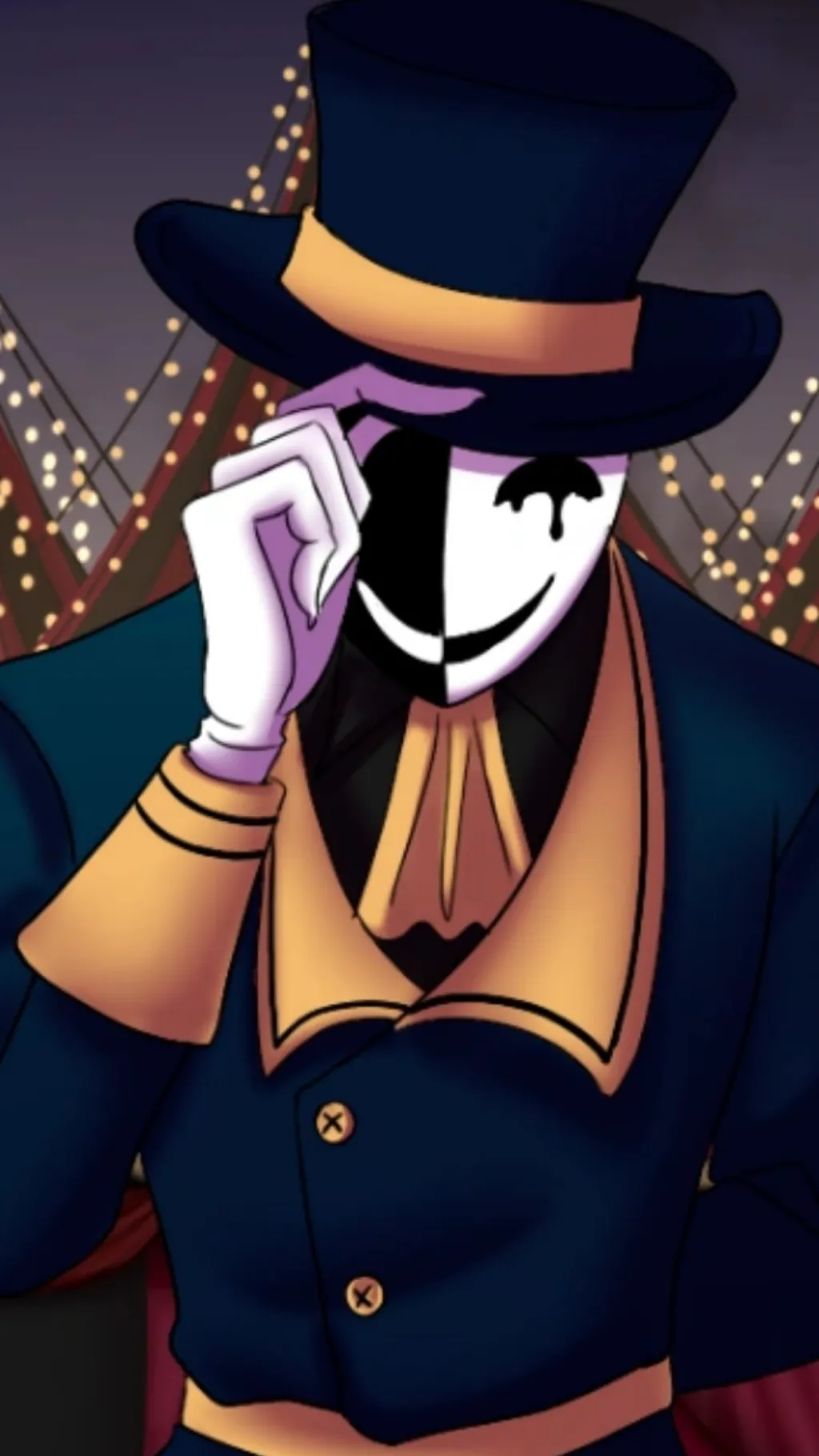 ai character: Ticket taker background