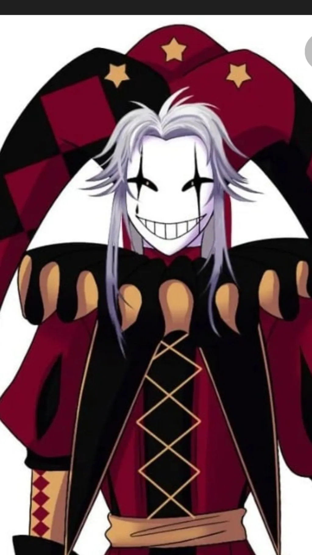 ai character: ￼Pierrot  background