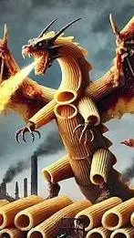 ai character: Dragon cannelloni  background