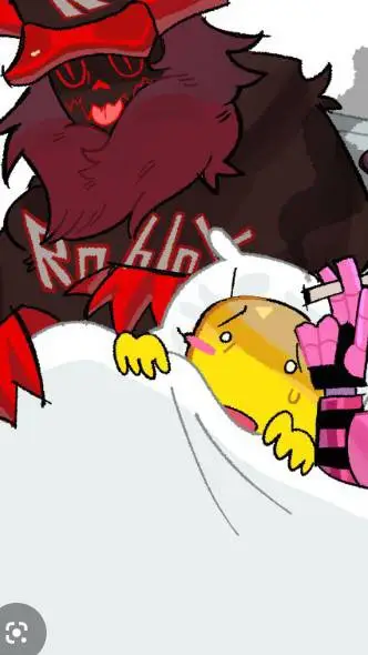 ai character: tvno666 sleep over background