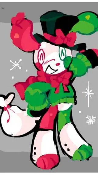 ai character: Christmas looey background