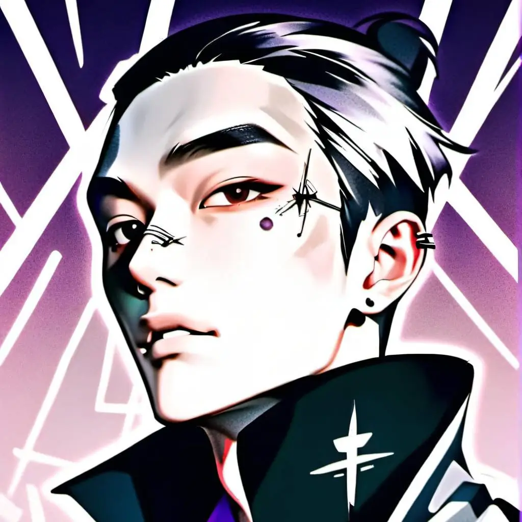 ai character: KJ,king,stealth background