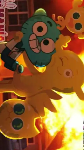 ai character: futuro de gumball background