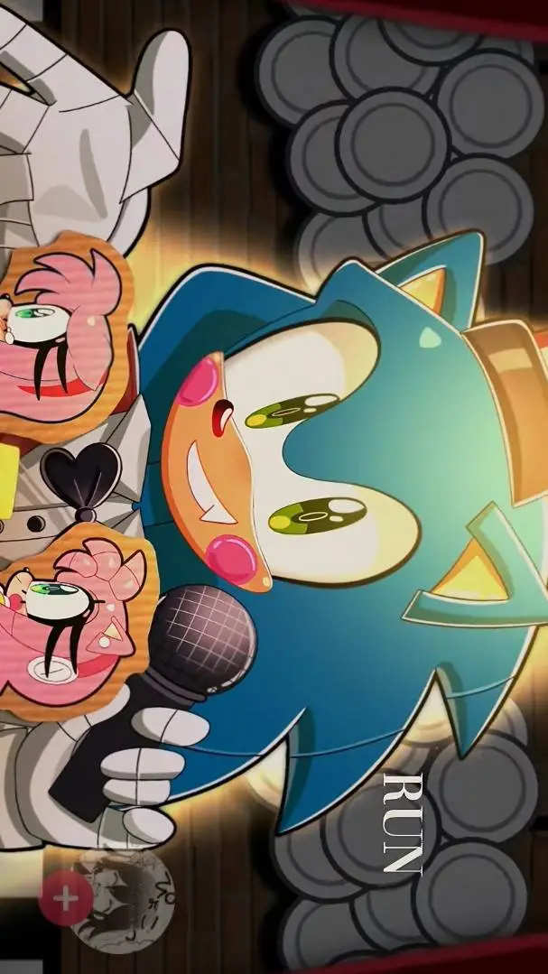 ai character: Fnaf x sonic background