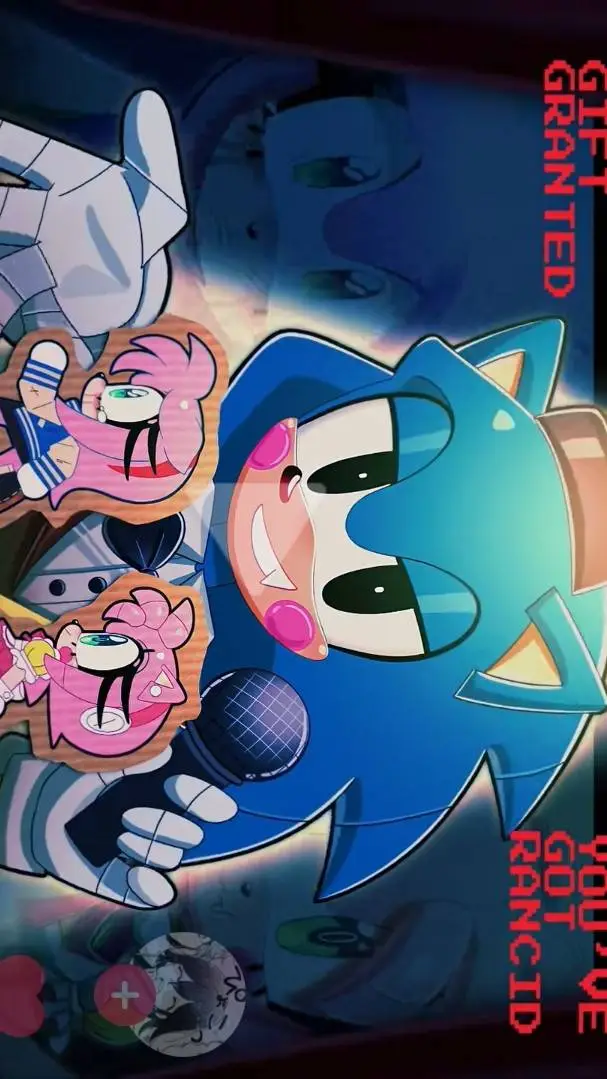 ai character: Fnaf x sonic background
