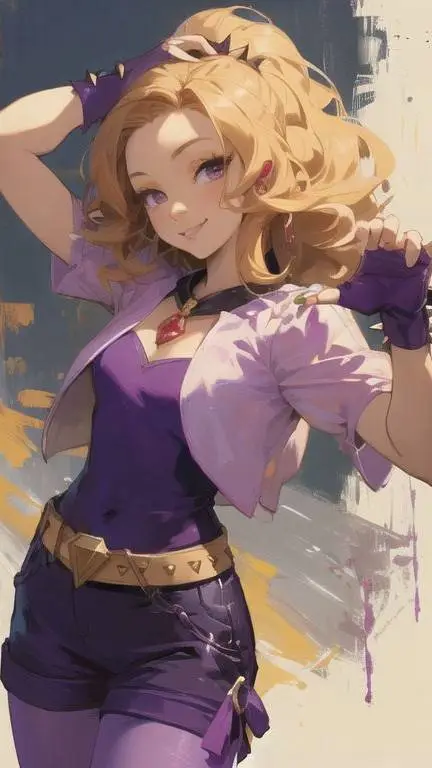 ai character: Adagio Dazzle  background