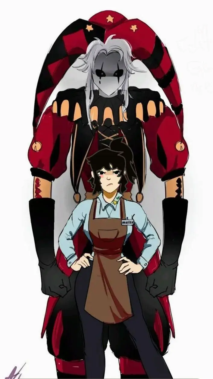 ai character: 🖤pierrot 💛 background