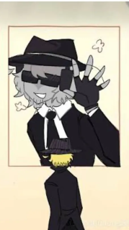 ai character: Doublefedora𖤐♡ background