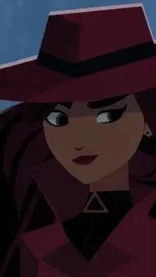 ai character: Carmen Sandiego background
