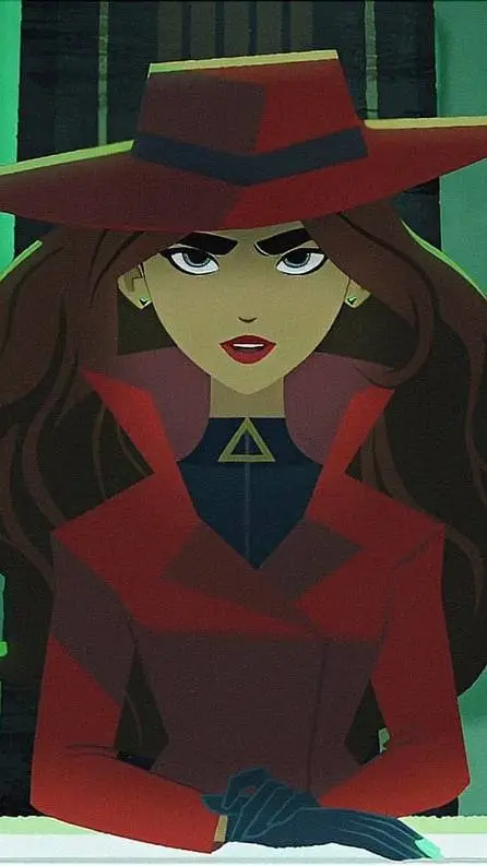 ai character: Carmen Sandiego background