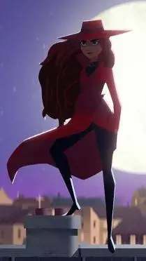 ai character: Carmen Sandiego background