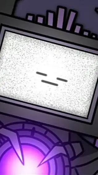 ai character: 💜🖤titan tv man 🖤💜 background