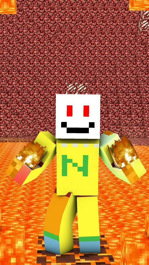 ai character: nether steve background