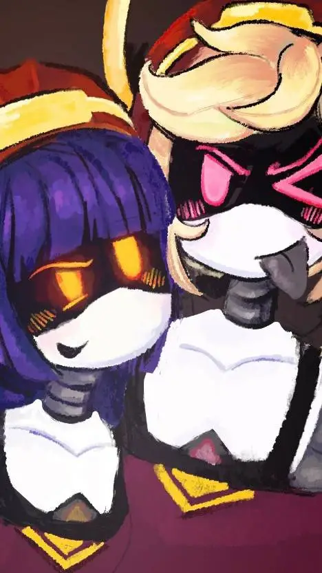 ai character: Dizzy! 💜🩷 background