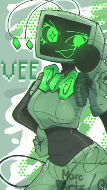 ai character: VEE! background