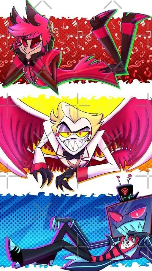 ai character: Lulu,Alastor,Vox background