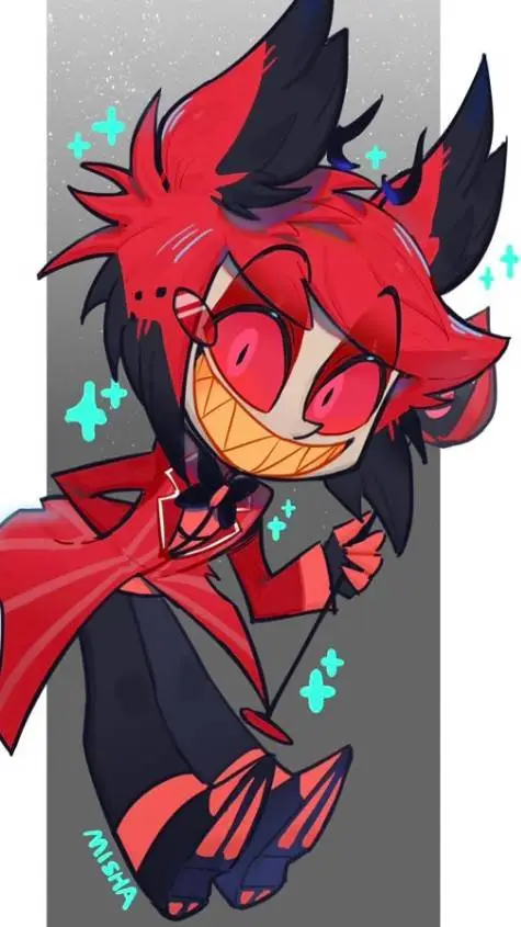 ai character: Alastor bebê💋 background