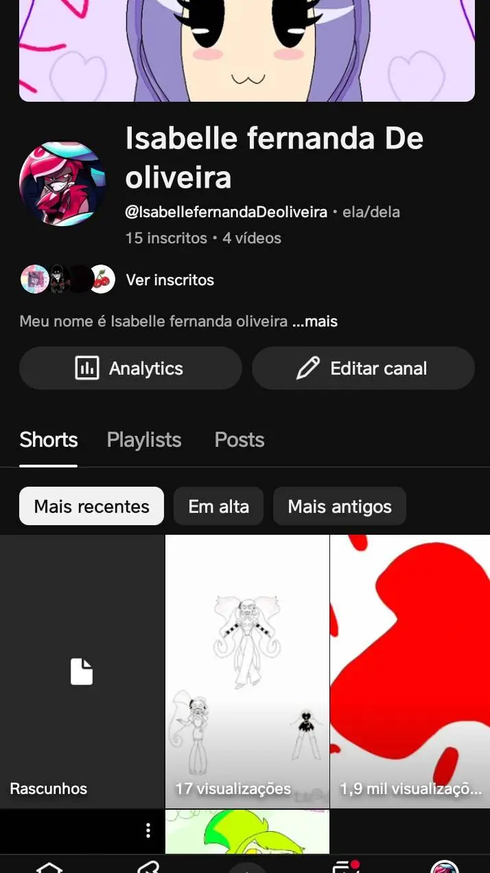 ai character: Isa flor background