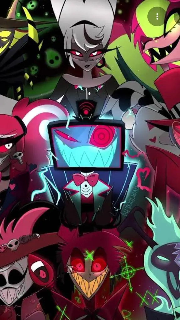 ai character: Overlords Hazbin background